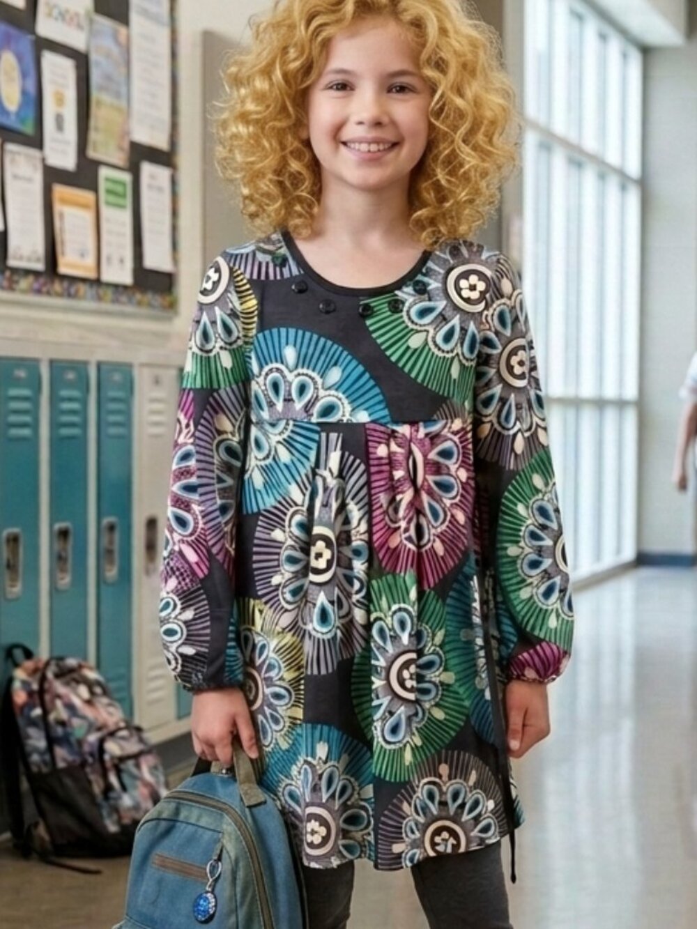 Children's Place Girls 10 Long Sleeve Skater Dress NWT